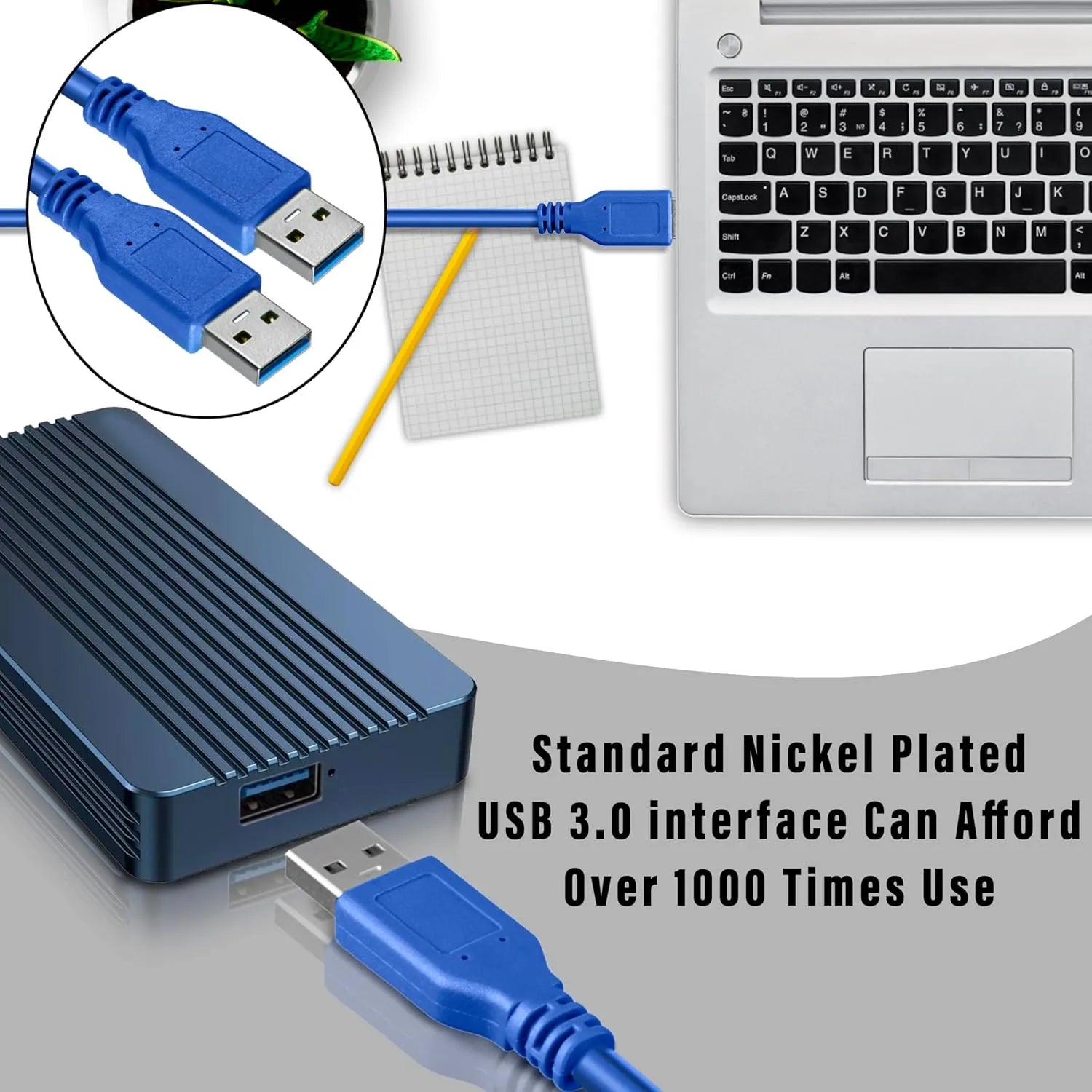 USB 3.0 Male to Male (1 Meter) Cable For Data Transfer