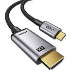 USB 3.1 Type C Male to HDMI Male Cable, Thunderbolt-3 Compatible, Supports Resolutions upto 3840x2160 @60Hz