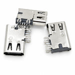 USB Type-C 6P USB Female Horizontal Through Hole for Power Only