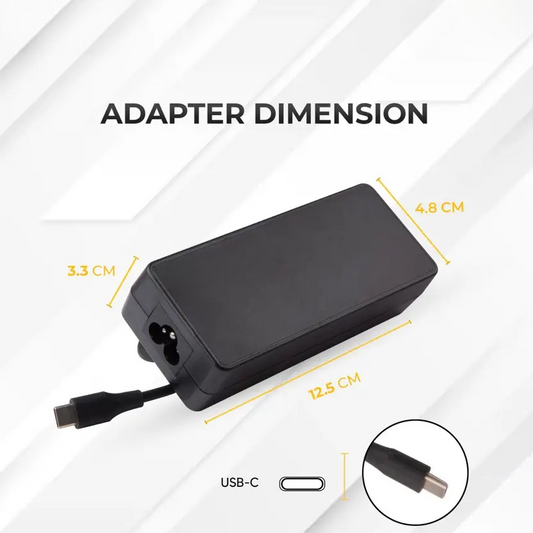 Universal Laptop Adapter for All Brands (87W 4.3A 5-20.2V) Type-C Pin