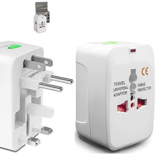 International Worldwide Universal Adapter 125V 6A & 13A (China/Europe/UK/USA/India)