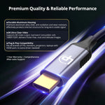 LappyPower Premium 8K HDMI Male to Male Cable (2m, TPU Cover & Aluminum Shell)