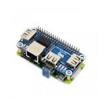 Ethernet / USB HUB HAT for Raspberry Pi, 1x RJ45, 3x USB
