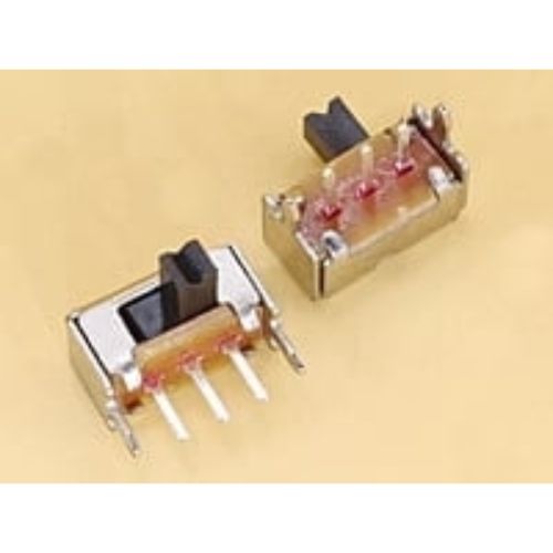 Slide Switch TH Horizontal - 3 pins - 1 circuits - 2 positions Knob 2mm