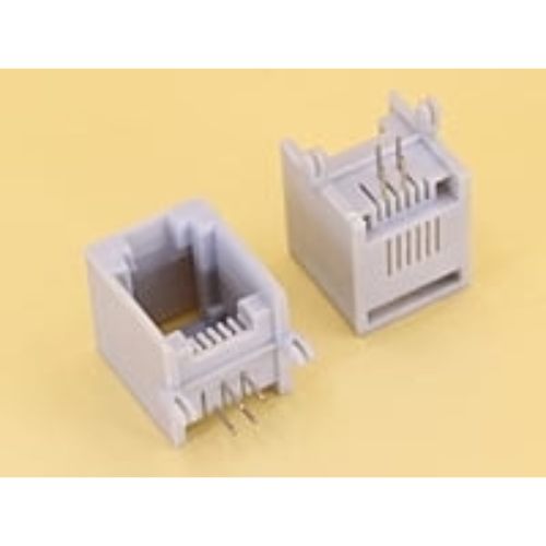 RJ11 4P4C Right Angle Gray Telephone Socket for Landline