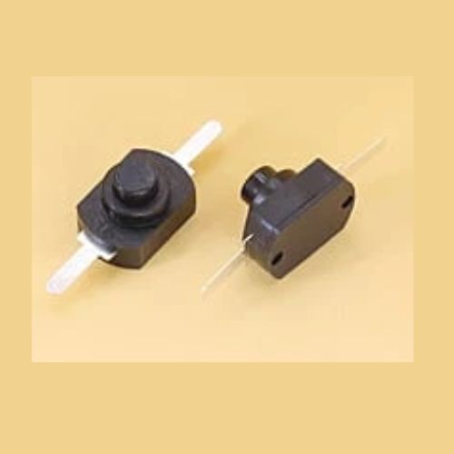 Switch On Off Push 30V 1A Black Feet Inline