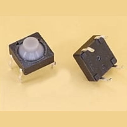 Switch 4 Pin 8x8x5mm - Silent Silicone Cap