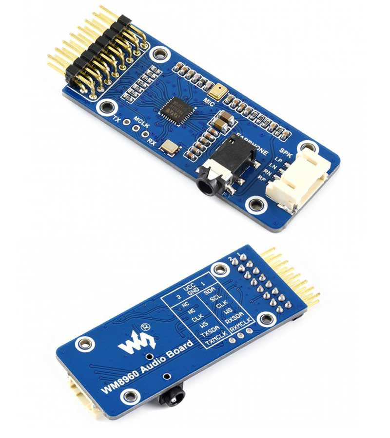 WM8960 Stereo CODEC Audio Module, Play/Record - Waveshare