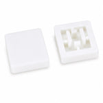 White Cap S12 Square Stem 3.8mm for Switches 12x12x7.3mm