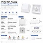 White DSA Keycap for MX Compatible Switches