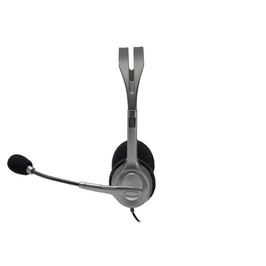 Wired Headphones With Mic Stereo With Dual Audio Jack For Pc Mac Laptop