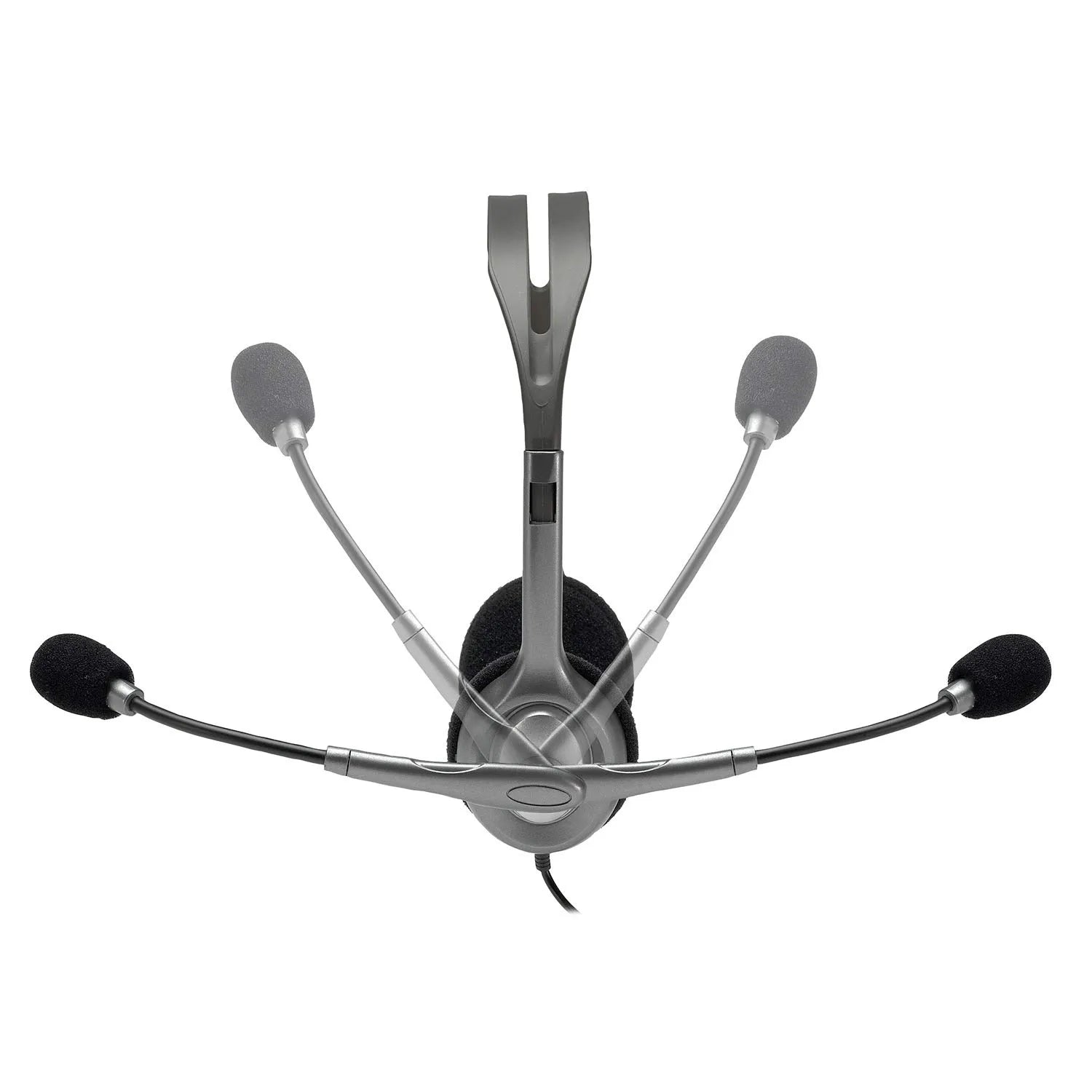Wired Headphones With Mic Stereo With Dual Audio Jack For Pc Mac Laptop