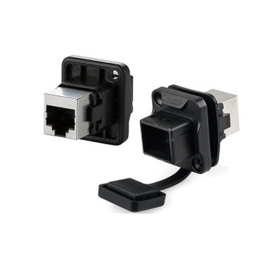 RJ45 Female Socket IP67 Waterproof Ethernet Connector Panel Mount (YT-RJ45-JSX-05-002A)