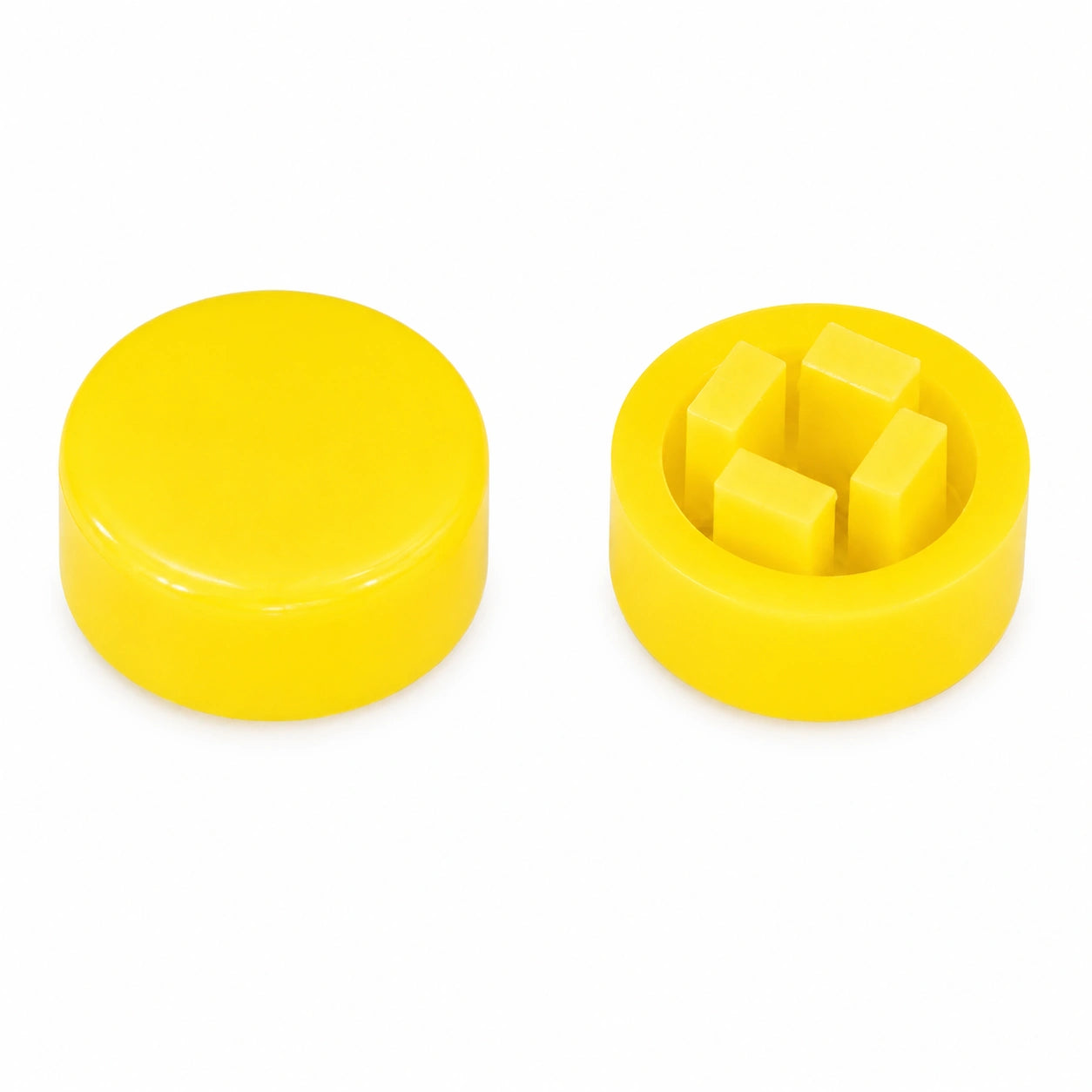 Yellow Cap R8 Square Stem 2.4mm for Switches 6x6x7.3mm