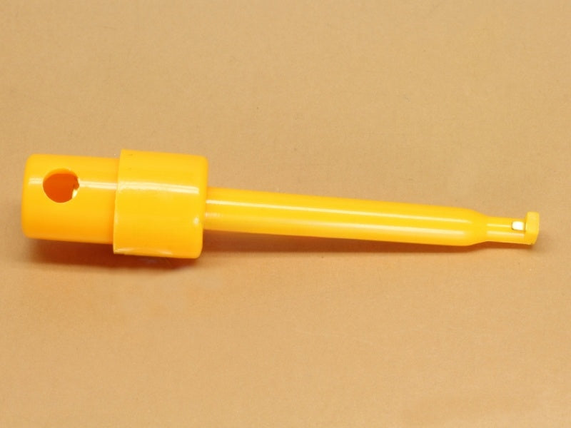 Yellow Spring Loaded Test Clip Hook Clamp Large Length 58mm