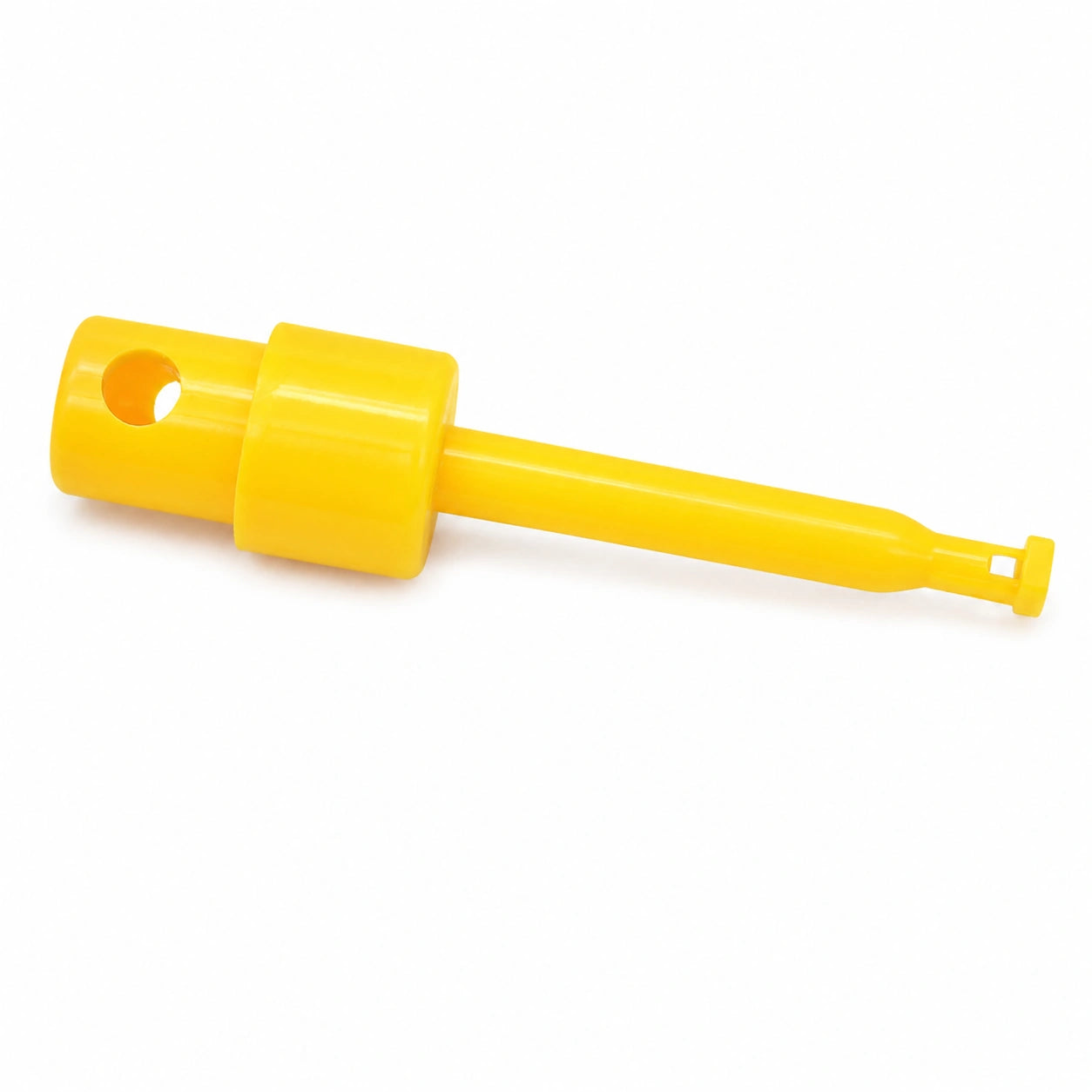 Yellow Spring Loaded Test Clip Hook Clamp Large Length 58mm