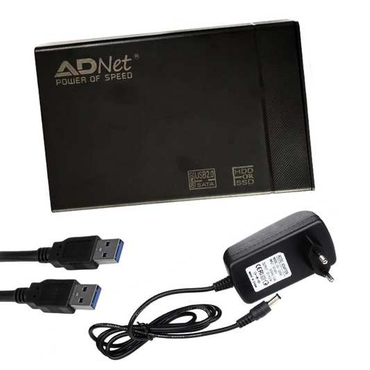 2 in 1 USB 2.0 External 2.5"/3.5" inch SATA HDD Enclosure Case For External Storage
