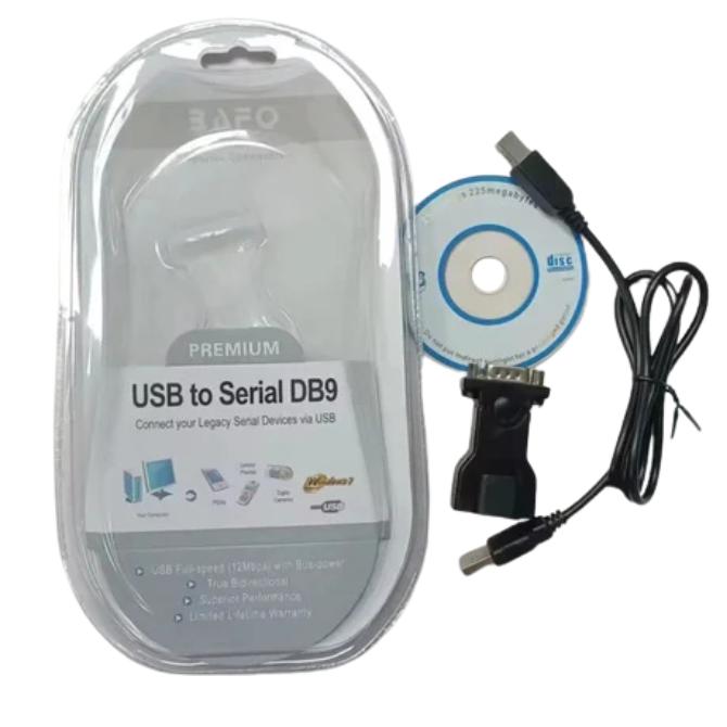 USB To RS232 DB9 Female Serial Adapter Cable For Windows 10 8 7 Mac Linux Modem (WR-232-Y10)