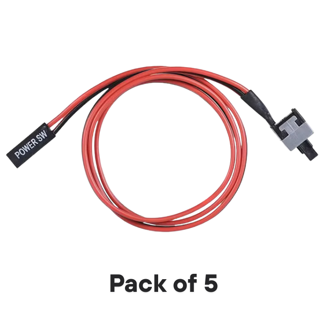 ON/OFF Switch (Button) Connector with Cable (Pack of 5)