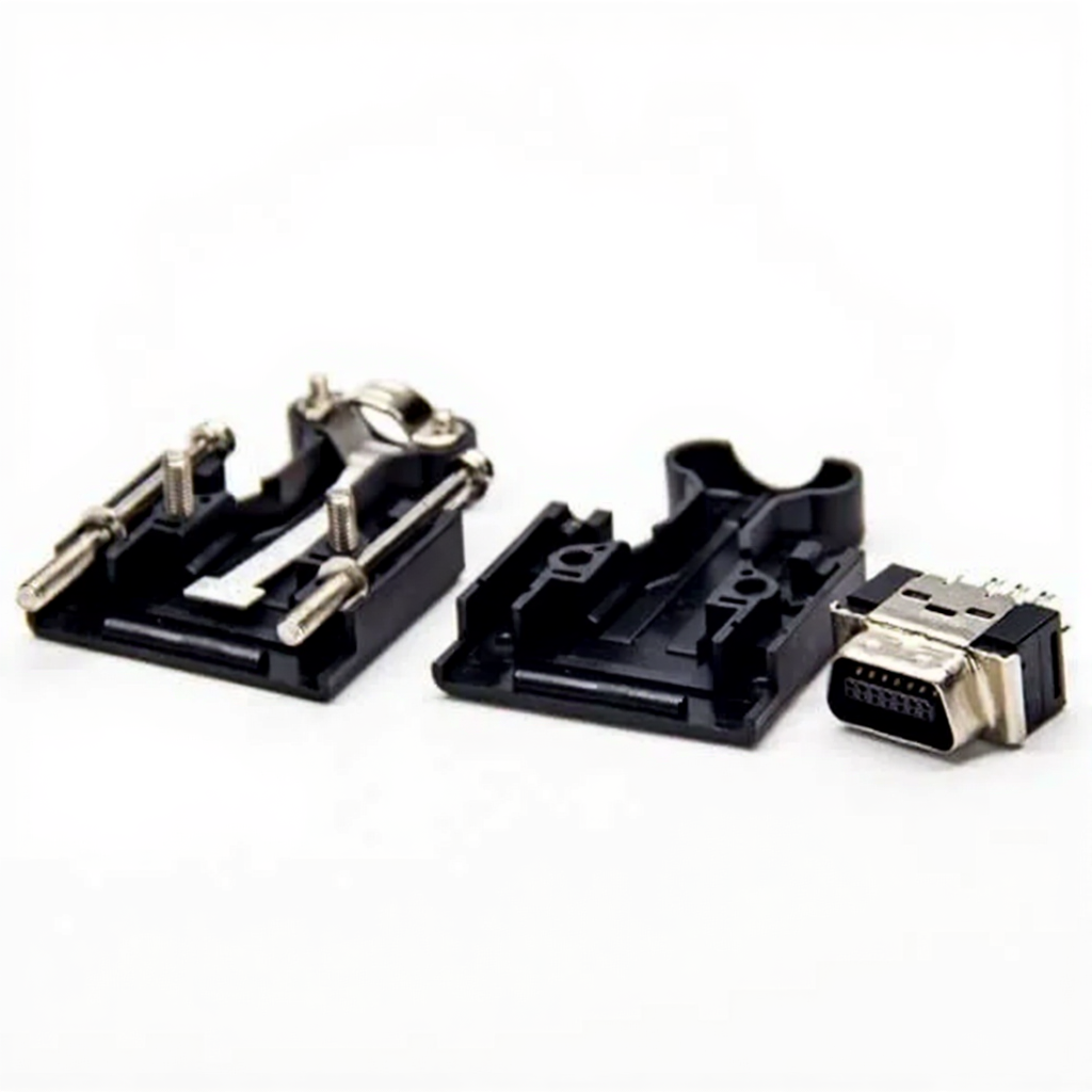 SCSI 14 Pin Male Connector Plastic Shell Screw Solder Type | Replace For 3M 10314 SCSI 14P servo Driver