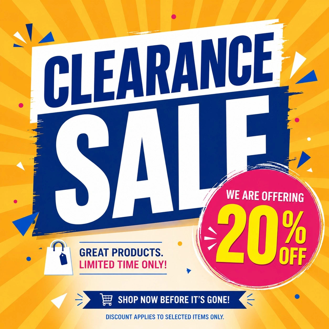 clearance sale