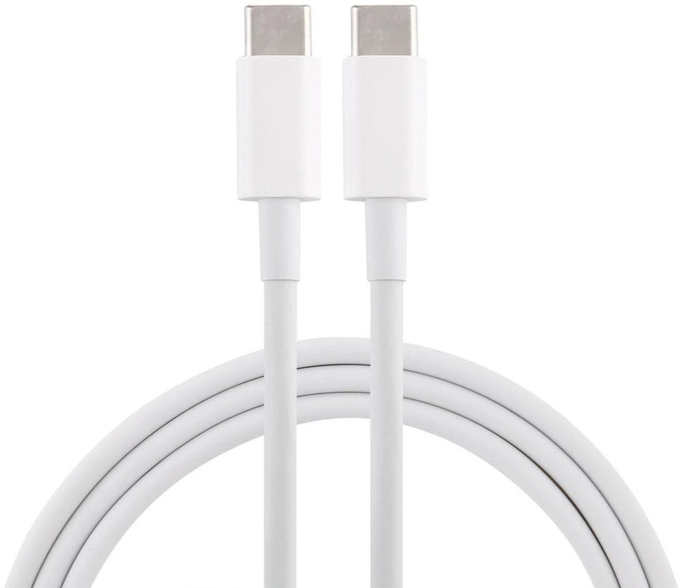 LappyPower White USB Type-C Male To USB Type-C Male (1.5 Meter) Fast Charging & Data Cable Cord