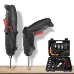 Electric Screwdriver Set | Portable, Cordless & USB-Rechargeable | 44 Driver-bits