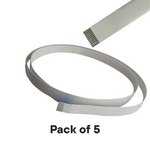 12 Pin 0.5mm Pitch 400mm Same Side Connection FFC Ribbon Flexible Flat Cable (Pack of 5)