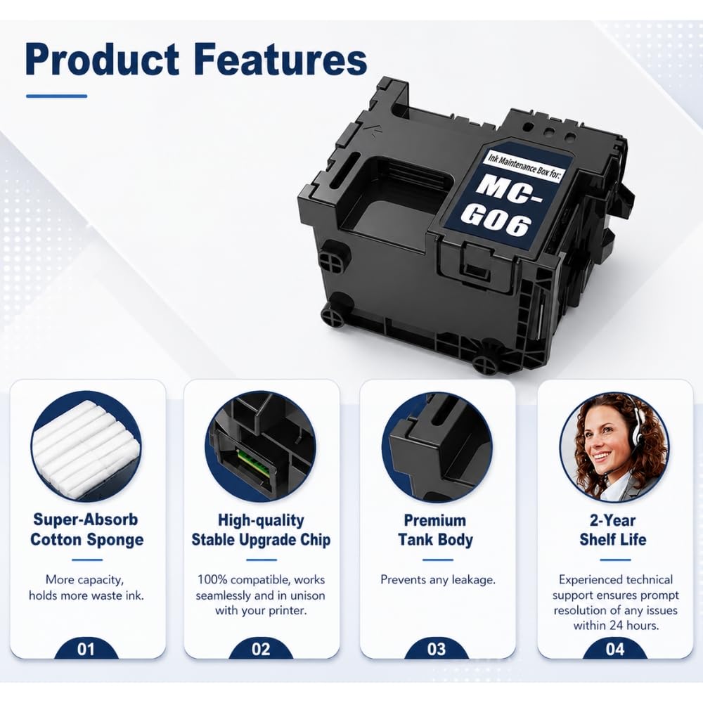 MC-G06 Ink Maintenance Box for Canon Pixma TS7720/TR7820/TS76401/TS77401 TS7650i/TS7750i/TS7770A/TS7770/TS7780A TS7780/TS7790A