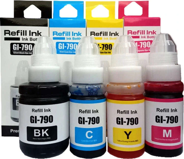 Refill Ink For Canon G1000 G2000 G3000 G4000 Printer (CMYK)