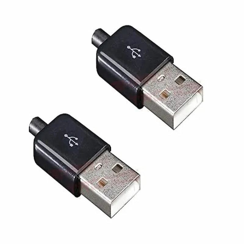 DIY USB 2.0 Type-A Male Connector (3 Set)