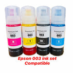 Refill Ink 003 For Epson L3100 L3110 L3150 L3151 L3152 Printer (CMYK)