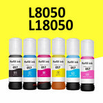 057 Refill Ink for Epson L8050, L18050 Printer (CMYKLMLC)