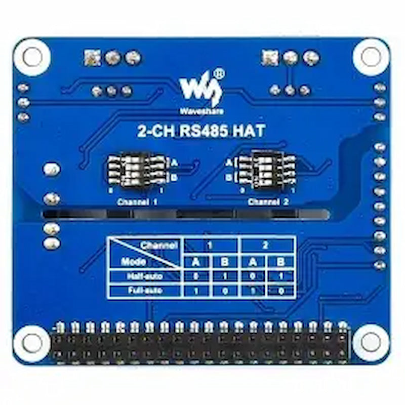 2-Channel Isolated RS485 Expansion HAT for Raspberry Pi - Waveshare