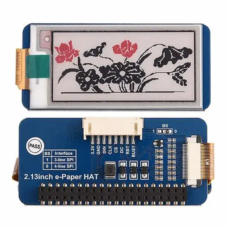 2.13inch Touch e-Paper HAT for Raspberry Pi