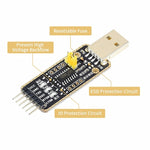 CH343 USB Type-A To UART Converter Module, High Baud Rate Transmission