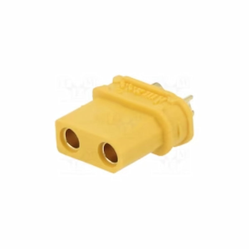 Amass XT30UW-F.G.Y - XT30UW Female Connector (Gold-Plated, Yellow)