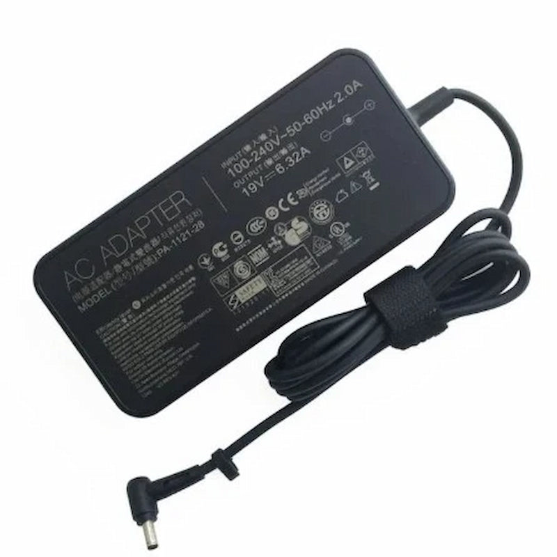 120W Laptop Adapter Compatible for Asus (19V, 6.32A) 6.0mm x 3.7mm (Power Cord Included)