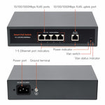 120W Gigabit Ethernet PoE Switch, 4x PoE+ Ports, Up To 30W Per Port