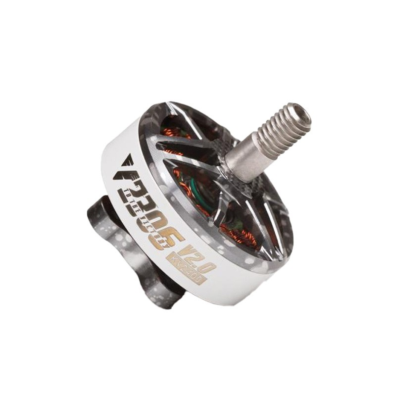 T Motor Velox V2306 V2.0 5″Freestyle Fpv Racing Drone Motor 4-6S Camo Silver 1950 KV