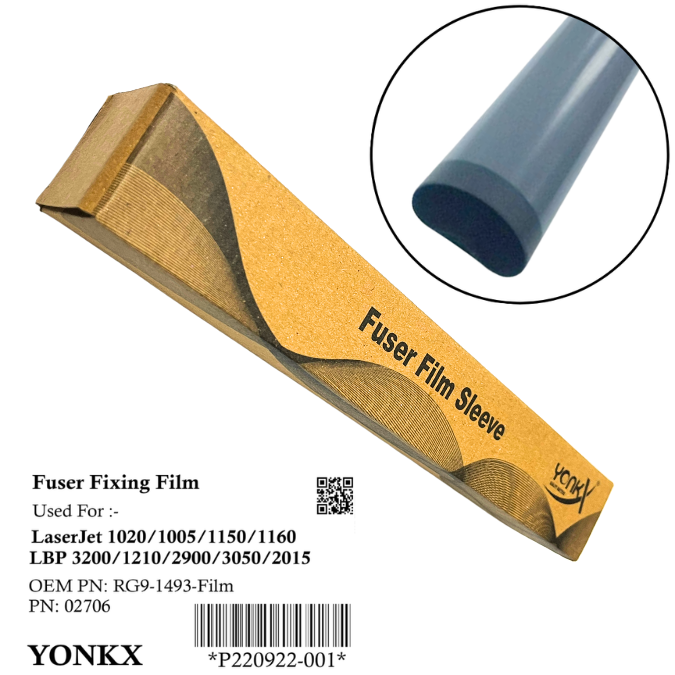 12A Good Quality Fuser Film Teflon (Sleeve) Inside Black Outside Grey For HP LaserJet 1020 M1005 P1007 Printer