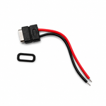 USB Type-C 2 wire horizontal panel mount for power only
