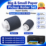 Big & Small Paper Pickup Roller Set Import Quality For Epson L3110 3115 3116 Printer