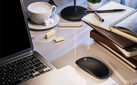 Wireless Bluetooth RGB Mouse Rechargeable Ultra Silent Slim With LED Backlight