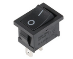 2 Pin Mini On-Off SPST Rocker Switch (Copper Pin) - Pack of 10

