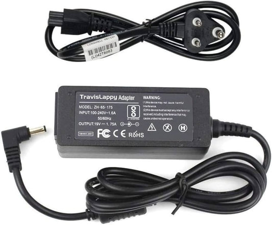 Laptop adapter for compatible Asus 33W Laptop Charger 19V, 1.75A, 4.0mm x 1.35mm